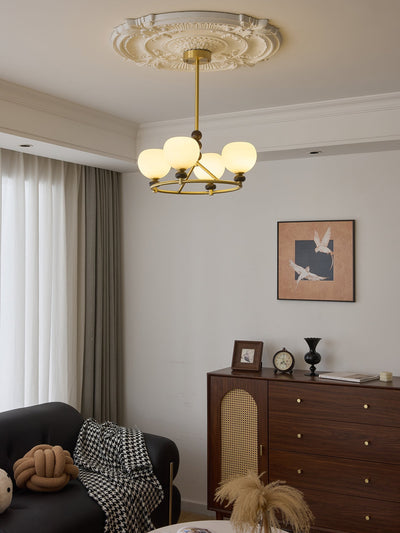 Nydoriel Premium Nordic Art Brass Wood Chandelier