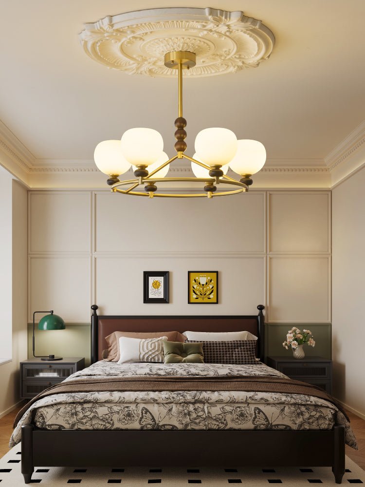 Nydoriel Premium Nordic Art Brass Wood Chandelier