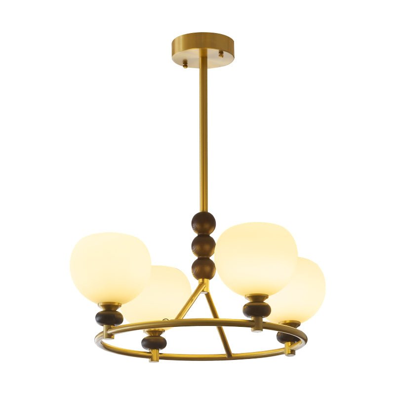 Nydoriel Premium Nordic Art Brass Wood Chandelier