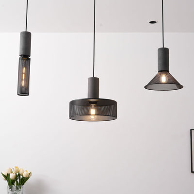 Bellwick Cement Mesh Pendant Light