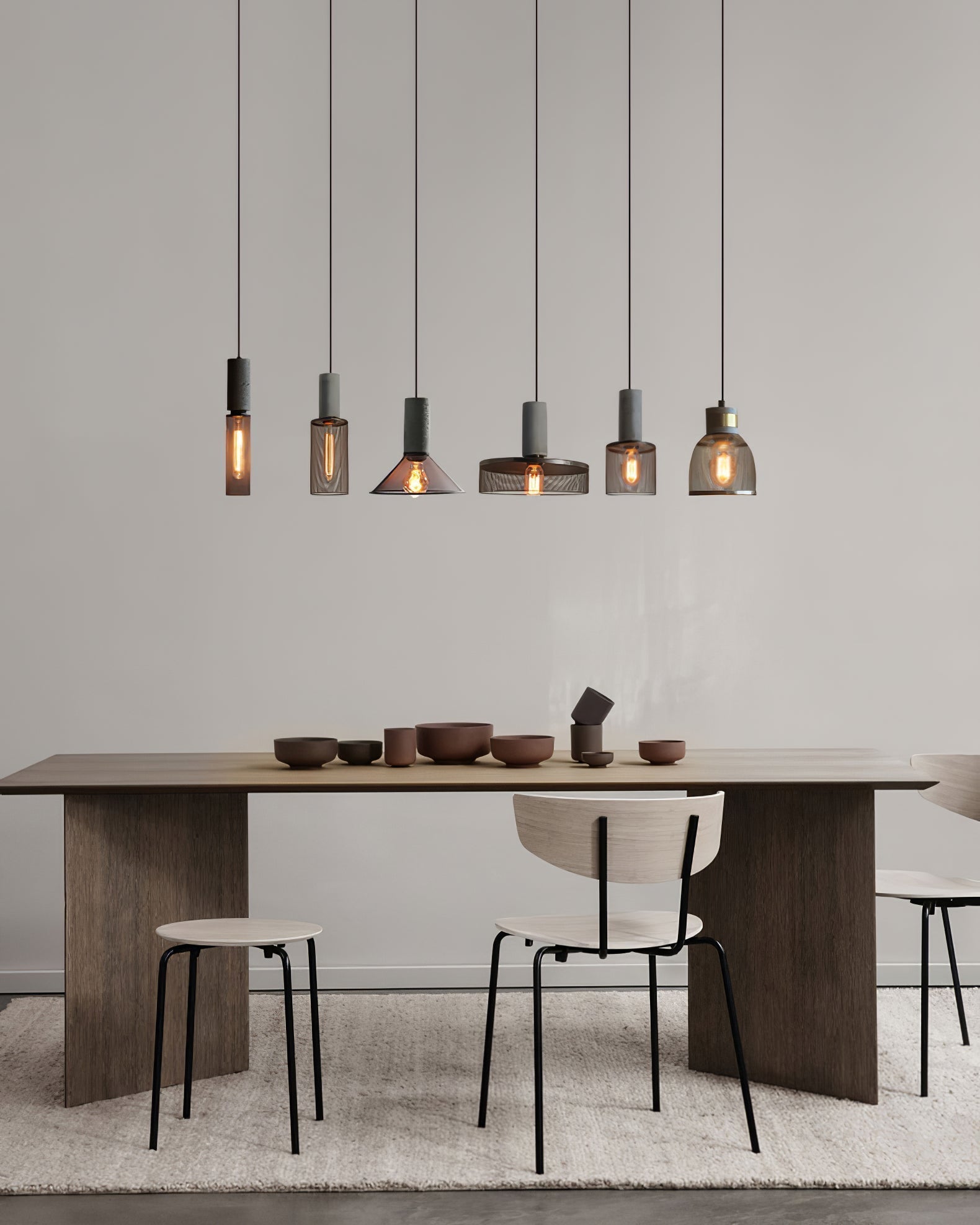 Lumeraine Cement Mesh Pendant Light