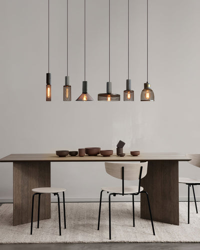 Lumeraine Cement Mesh Pendant Light