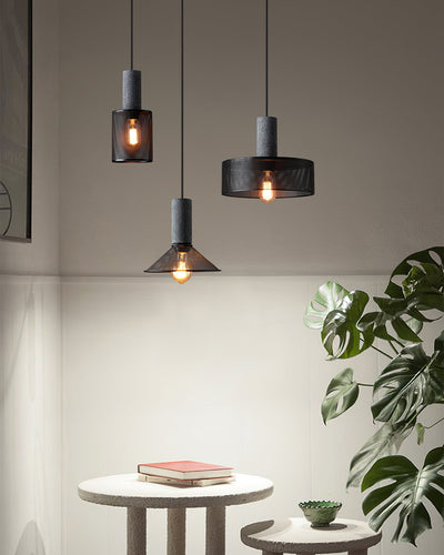 Lumeraine Cement Mesh Pendant Light