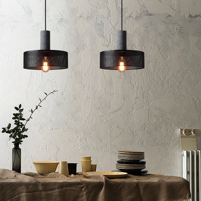 Bellwick Cement Mesh Pendant Light