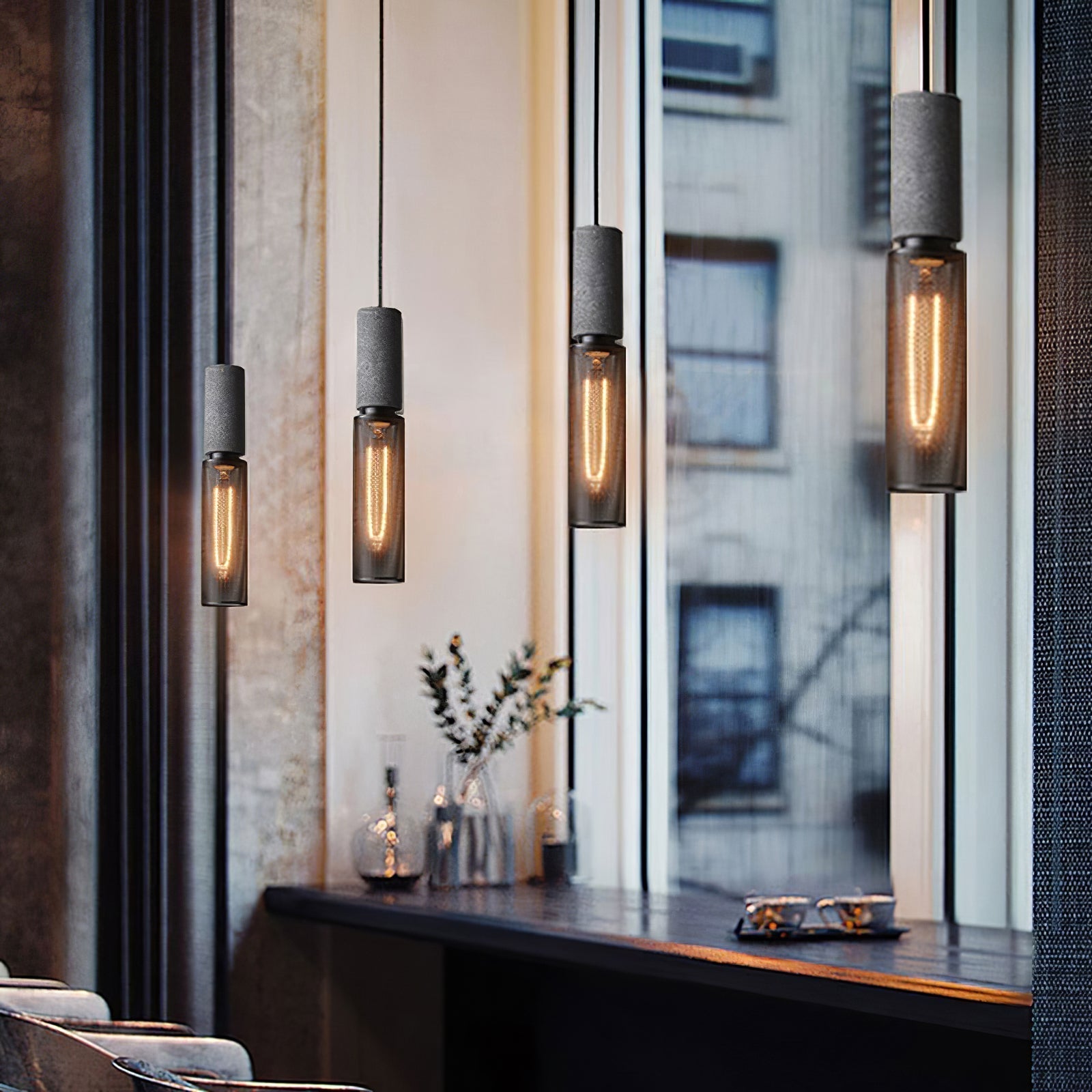 Lumeraine Cement Mesh Pendant Light