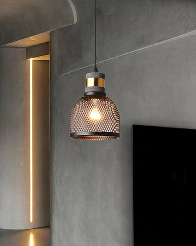 Lumeraine Cement Mesh Pendant Light