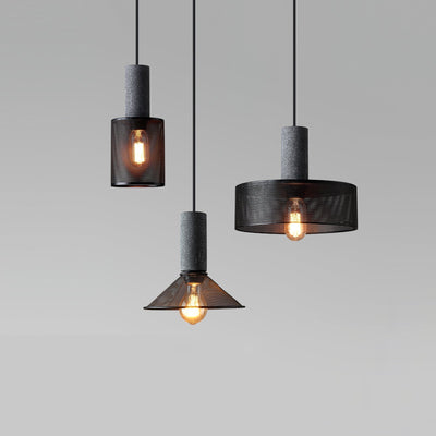 Lumeraine Cement Mesh Pendant Light