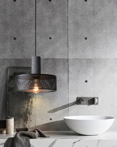 Lumeraine Cement Mesh Pendant Light