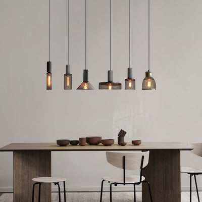 Lumeraine Cement Mesh Pendant Light