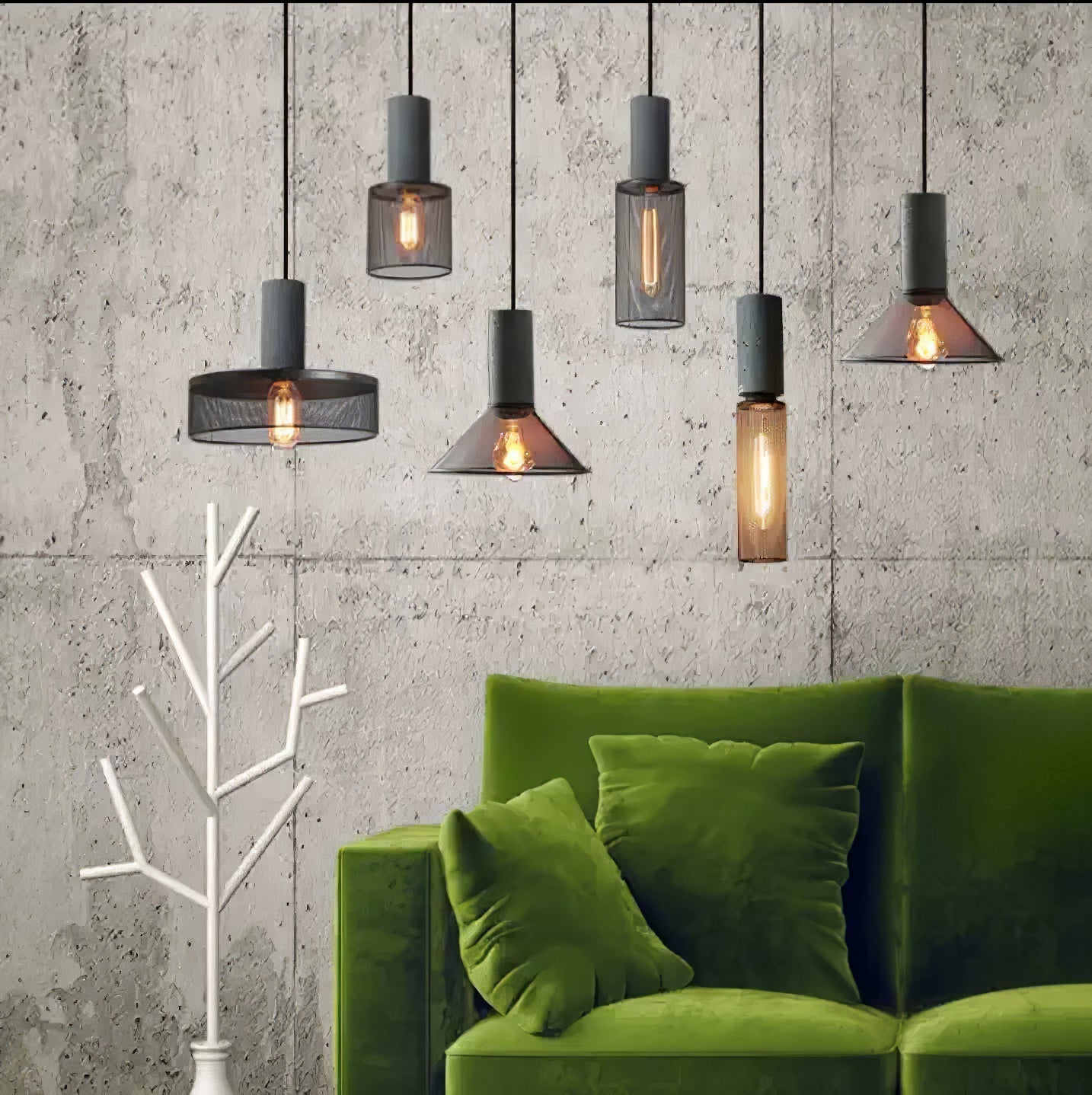 Lumeraine Cement Mesh Pendant Light