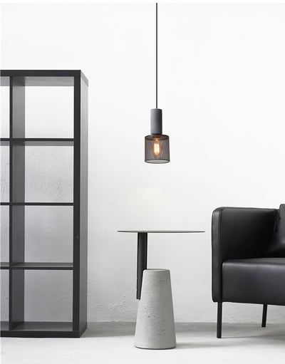 Lumeraine Cement Mesh Pendant Light