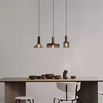 Lumeraine Cement Mesh Pendant Light