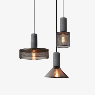 Lumeraine Cement Mesh Pendant Light