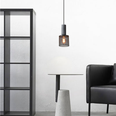 Lumeraine Cement Mesh Pendant Light