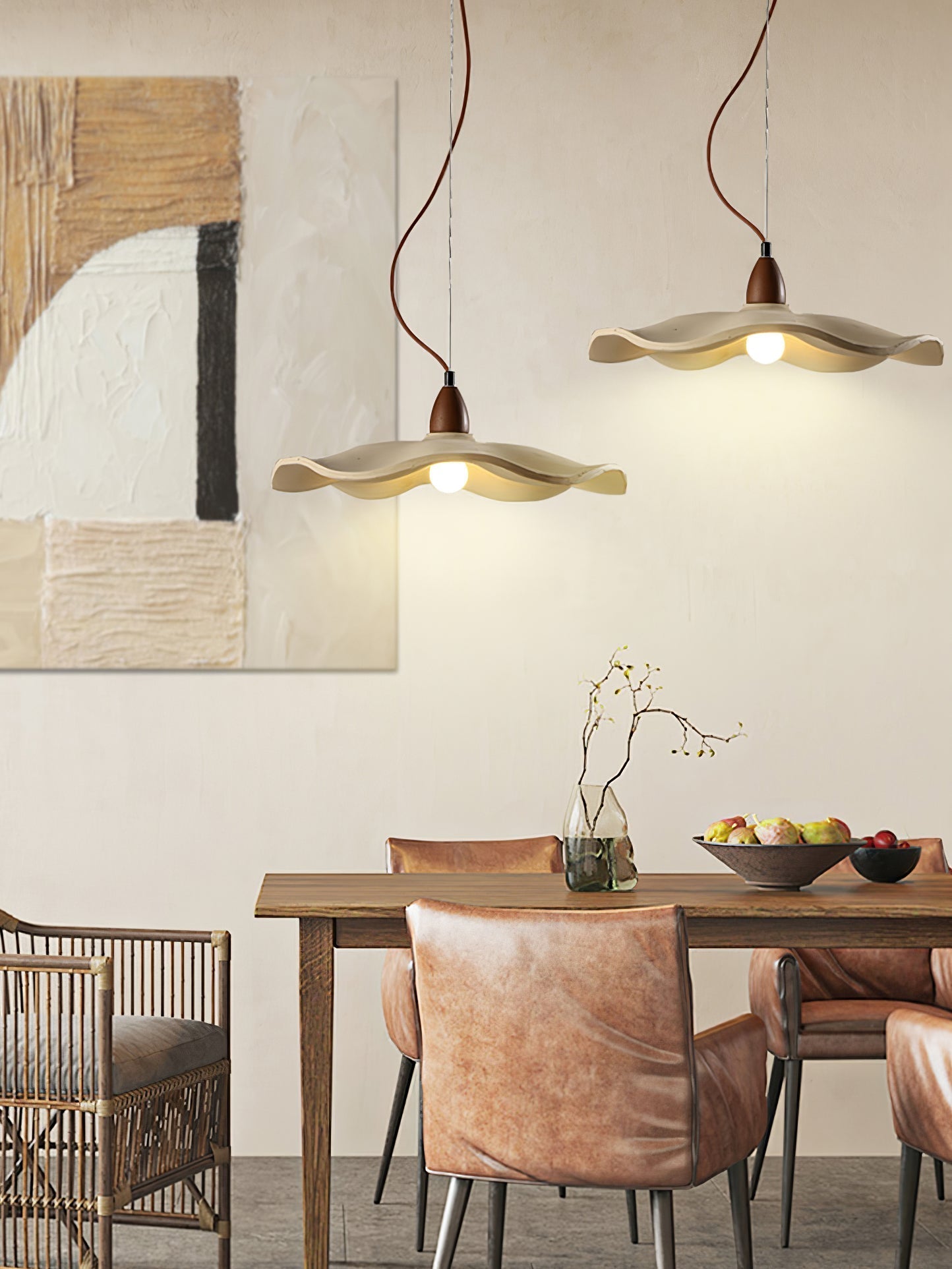 Siro Cement Wave Pendant Light