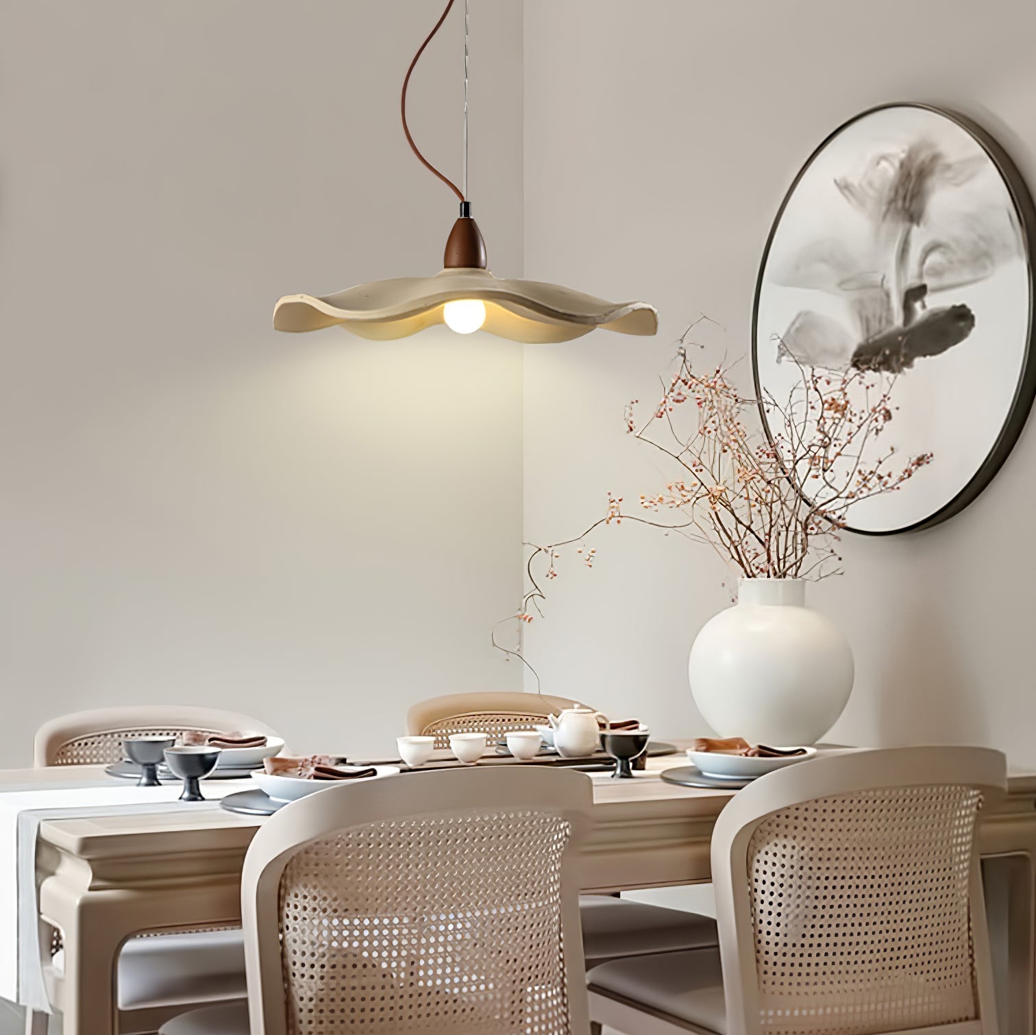 Siro Cement Wave Pendant Light
