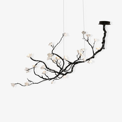 Fioeiel Chandelier Ceramic Flower Black Branch