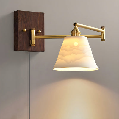 Ceramic Geometry Plug-in Wall Lamp