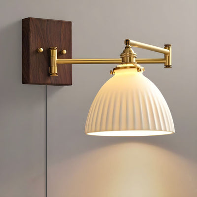 Ceramic Geometry Plug-in Wall Lamp