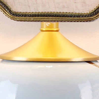 Sparrow Oriental Ceramic Desk Lamp
