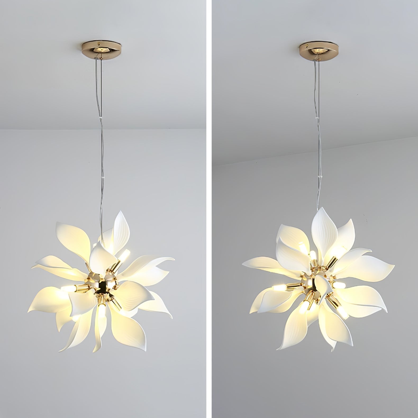 Avir Pendant Lamp Ceramic Petals Blooming