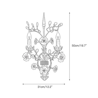 Roselyn Ceramic Vine Sconce