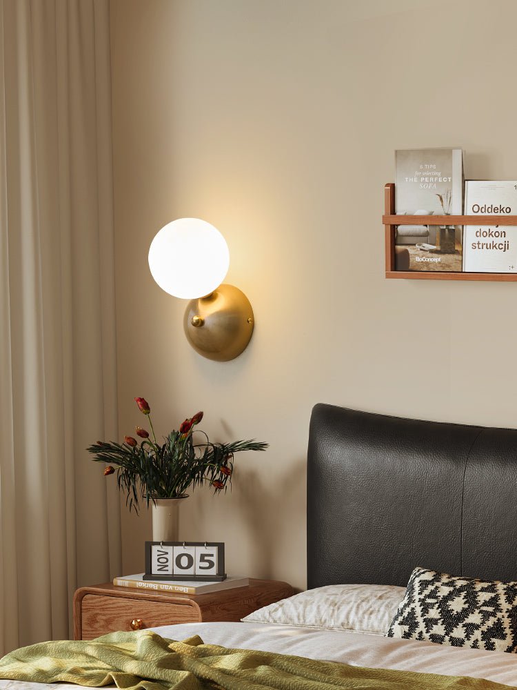 Ordoran Modern Minimalist Glass Wall Lamp