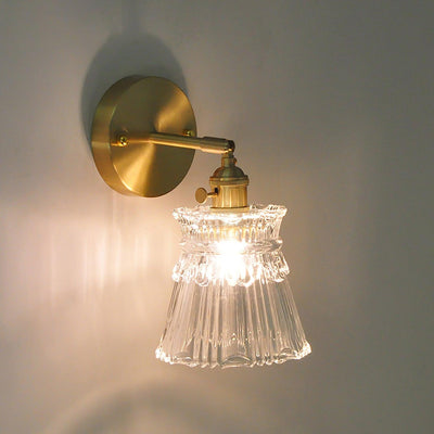 Foski Wall Lamp Flared Crystal Classic