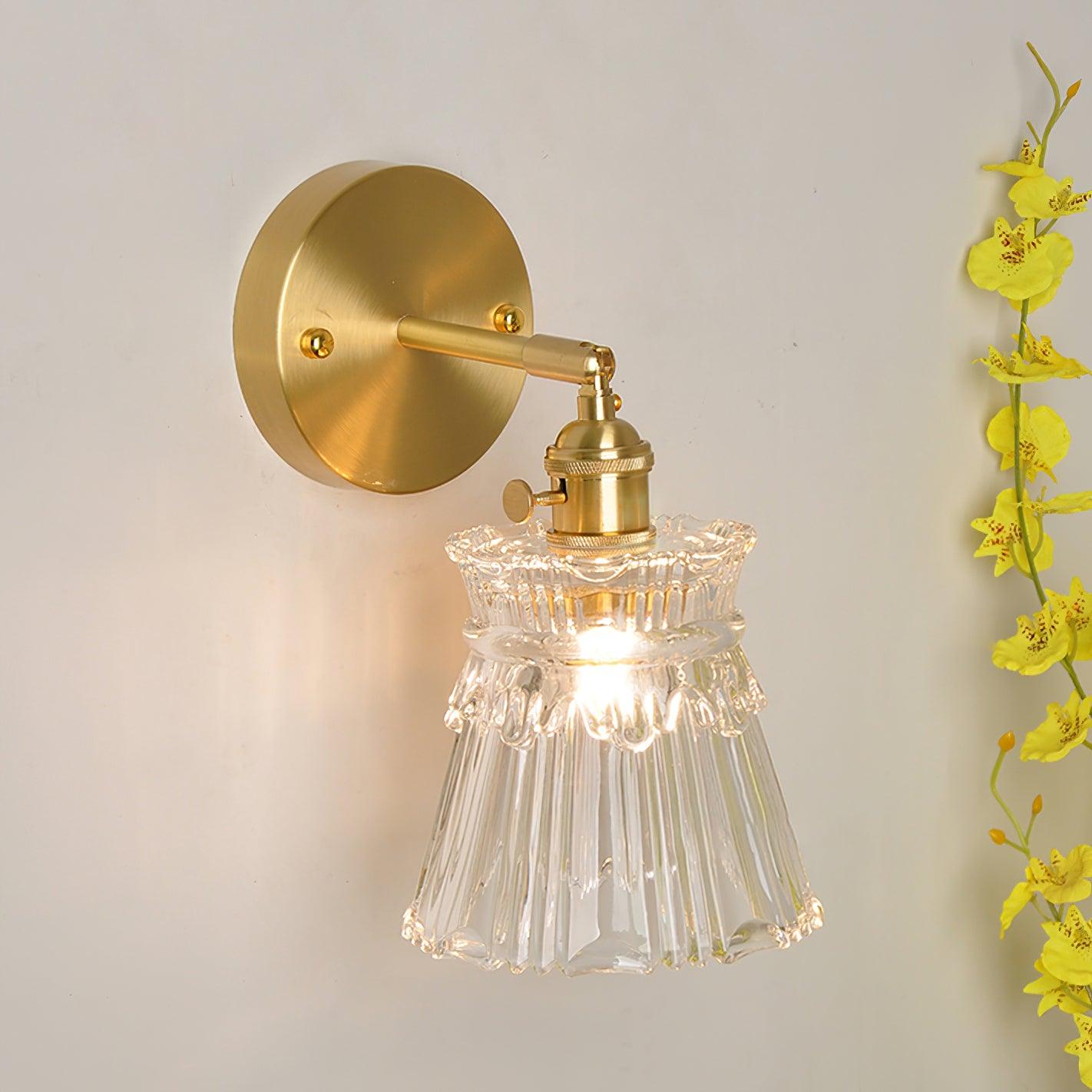 Foski Wall Lamp Flared Crystal Classic