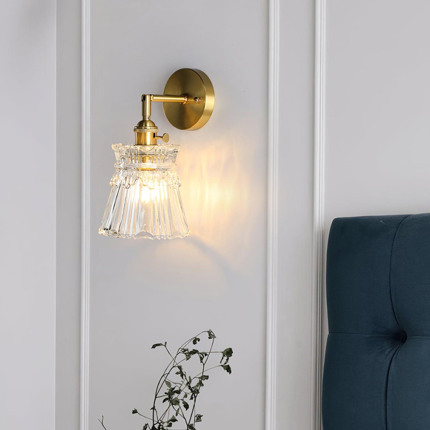 Foski Wall Lamp Flared Crystal Classic