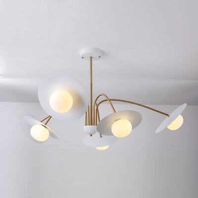 Lark Chandelier with Art Deco-Inspired Mushroom
