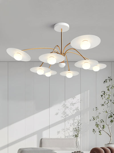 Lark Chandelier with Art Deco-Inspired Mushroom