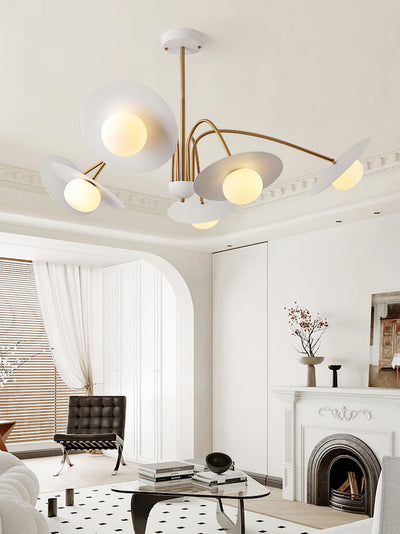 Lark Chandelier with Art Deco-Inspired Mushroom