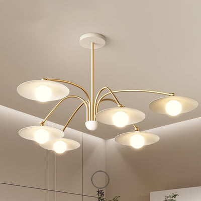 Lark Chandelier with Art Deco-Inspired Mushroom