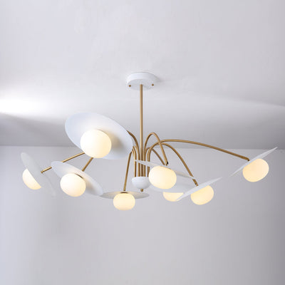 Lark Chandelier with Art Deco-Inspired Mushroom