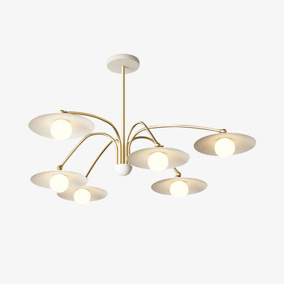Lark Chandelier with Art Deco-Inspired Mushroom