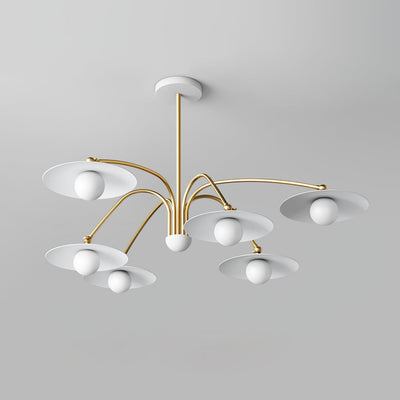Lark Chandelier with Art Deco-Inspired Mushroom