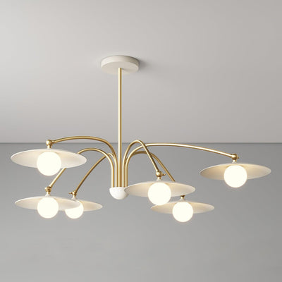 Lark Chandelier with Art Deco-Inspired Mushroom