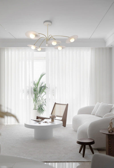 Lark Chandelier with Art Deco-Inspired Mushroom