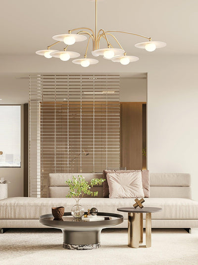 Lark Chandelier with Art Deco-Inspired Mushroom