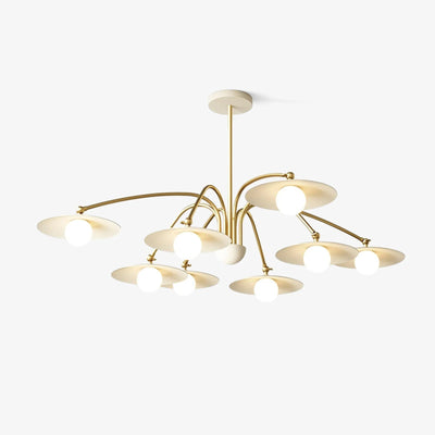 Lark Chandelier with Art Deco-Inspired Mushroom