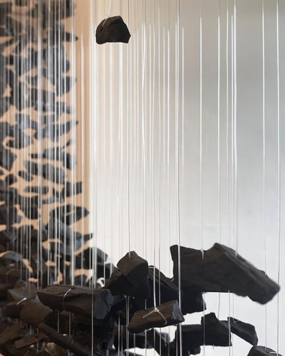 Cirirora Chandelier Charcoal Linear Composition N