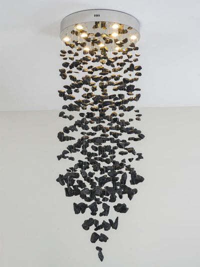 Orinridge Black Stones Chandelier