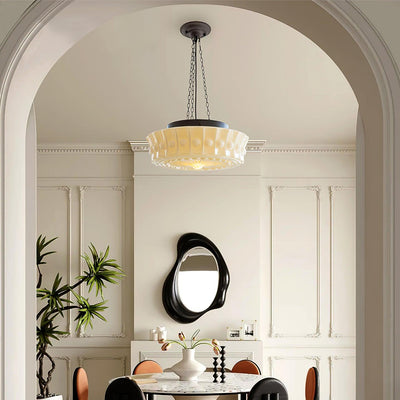 Sirixon Pendant Lamp Chain White Glass