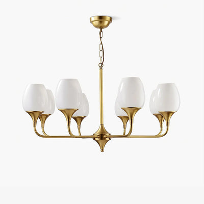 Gleam Elegant Brass Chandelier