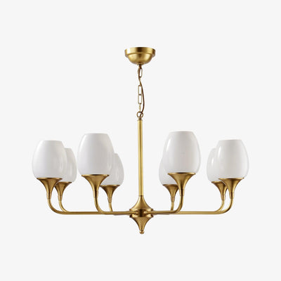 Gleam Elegant Brass Chandelier