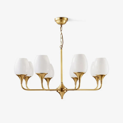 Gleam Elegant Brass Chandelier