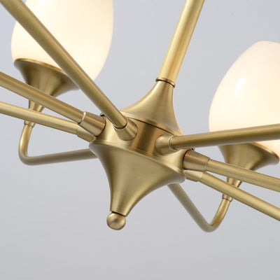 Gleam Elegant Brass Chandelier