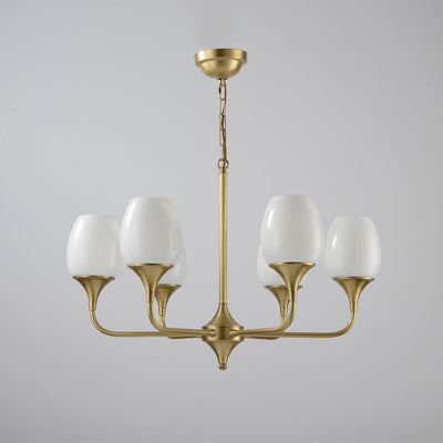 Gleam Elegant Brass Chandelier