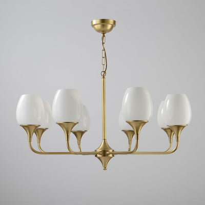 Gleam Elegant Brass Chandelier